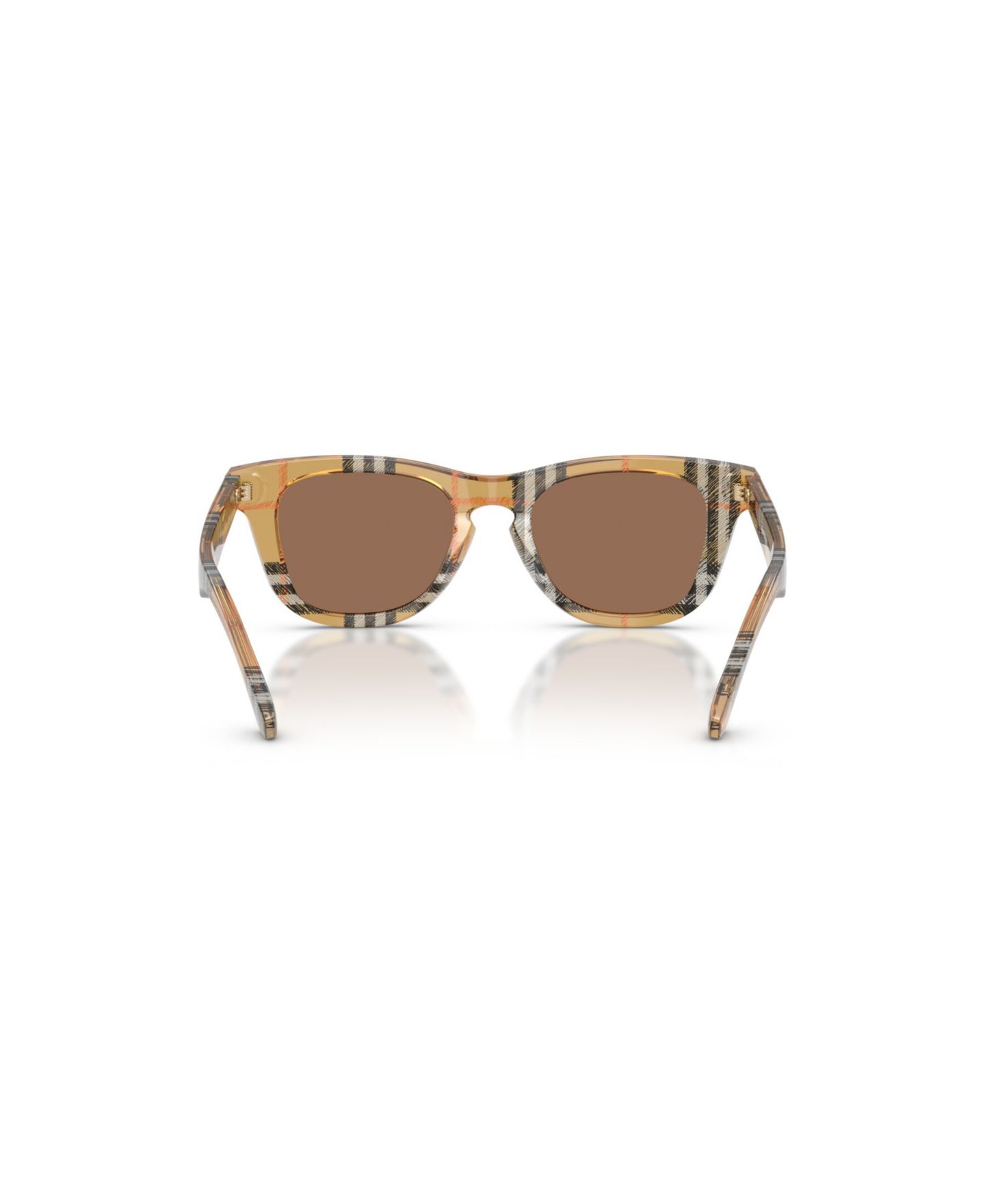 Женские солнцезащитные очки Burberry Square Sunglasses, 0JB4002 (Ages 7-10), цвет: Клетчатый песочный — фото 3