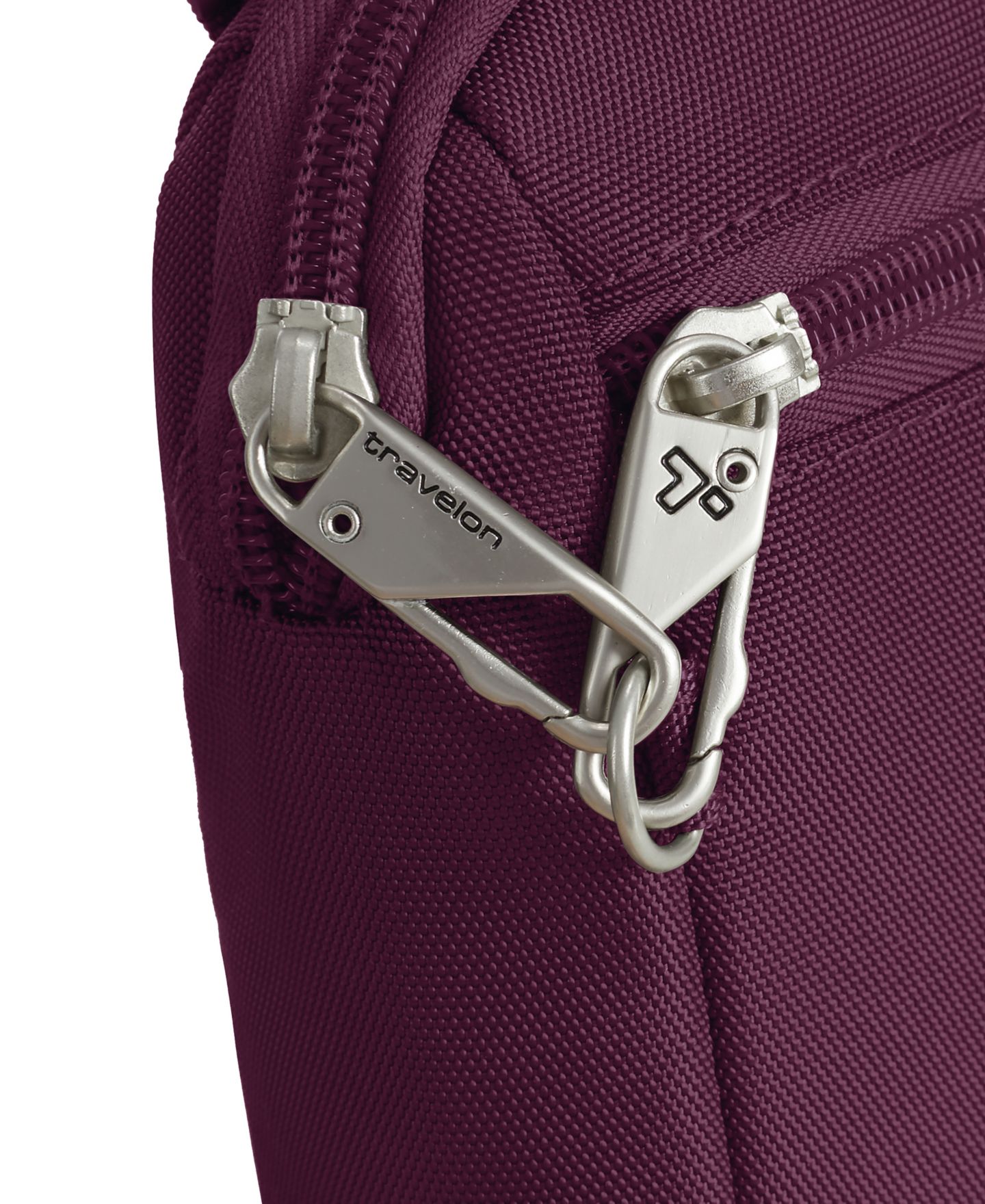 Сумка Travelon Anti-Theft Classic Convertible 8" Crossbody and Waist Pack, цвет: Бордовый — фото 14