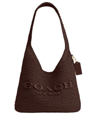 Brooklyn Medium Straw Shoulder Bag 28