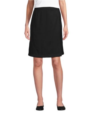 Women's Solid A Line Tab Top of Knee Skort