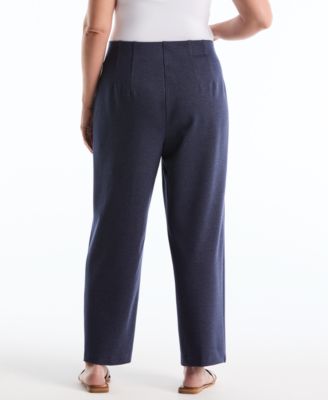 Plus Size Indigo Denim Wide-Leg Pants