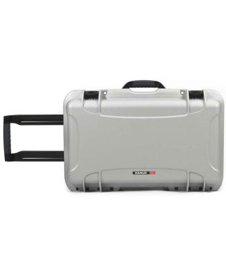 935 wheeled NK 7 waterproof case with foam for DSLR, lenses, and flash, silver.