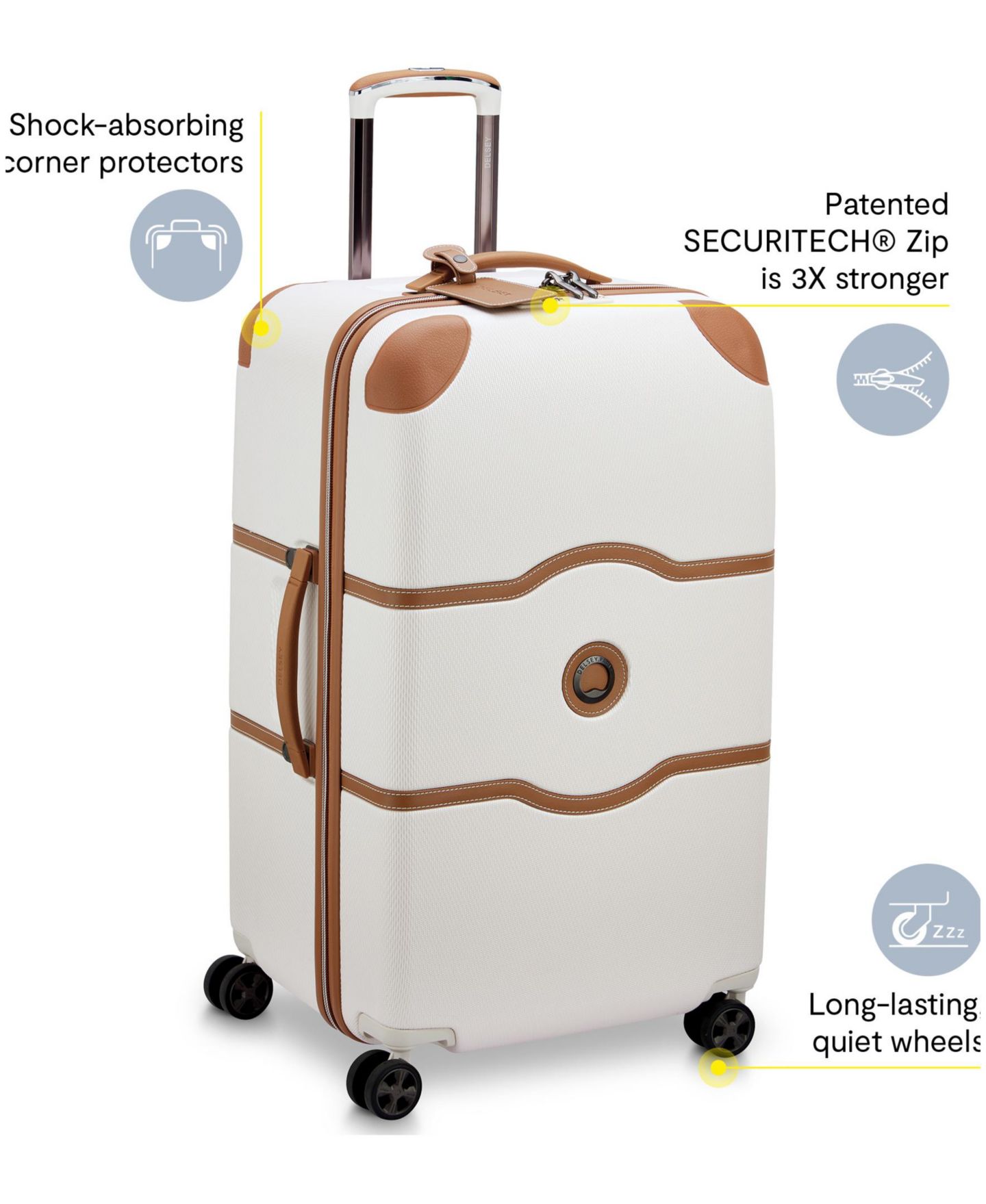 Чемодан Delsey Paris Delsey Chatelet Air 2.0 Large Check-in Spinner, цвет: Ангора — фото 2