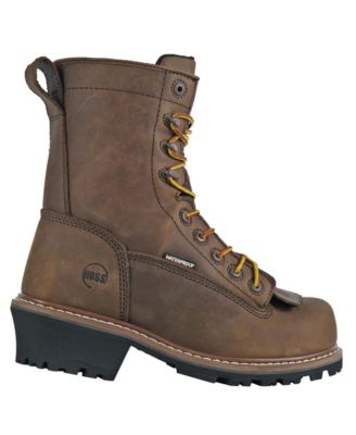 Men's Cross Cut Kiltie Logger Composite Toe Work Boot