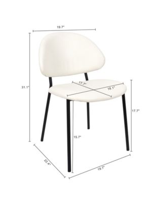 Haven Faux Leather Upholstered Dining Side Chairs, Set of 4