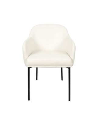 Loft Faux Leather Upholstered Dining Armchairs, Set of 2