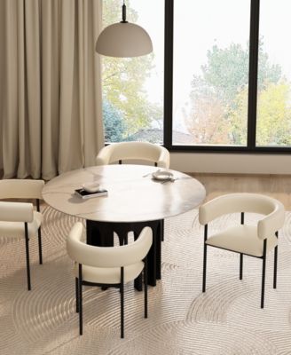 Onda 29.1" Faux Leather Upholstered Dining Chair