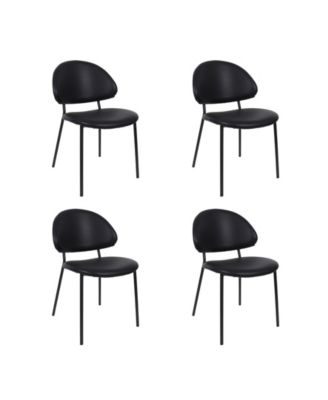 Haven Faux Leather Upholstered Dining Side Chairs, Set of 4