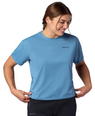 Women's Air Exchange UPF 50 Crew Short Sleeve Ribbed Collar T-Shirts