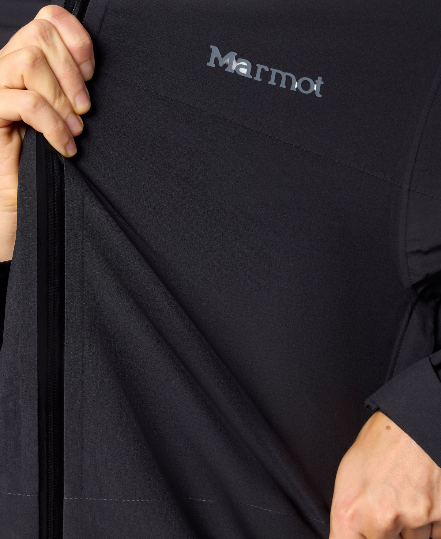 Женская куртка Marmot PreCip Evo Flex, цвет: Чёрный — фото 4