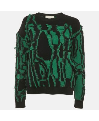 Women's Frayed Knit Crewneck Sweater