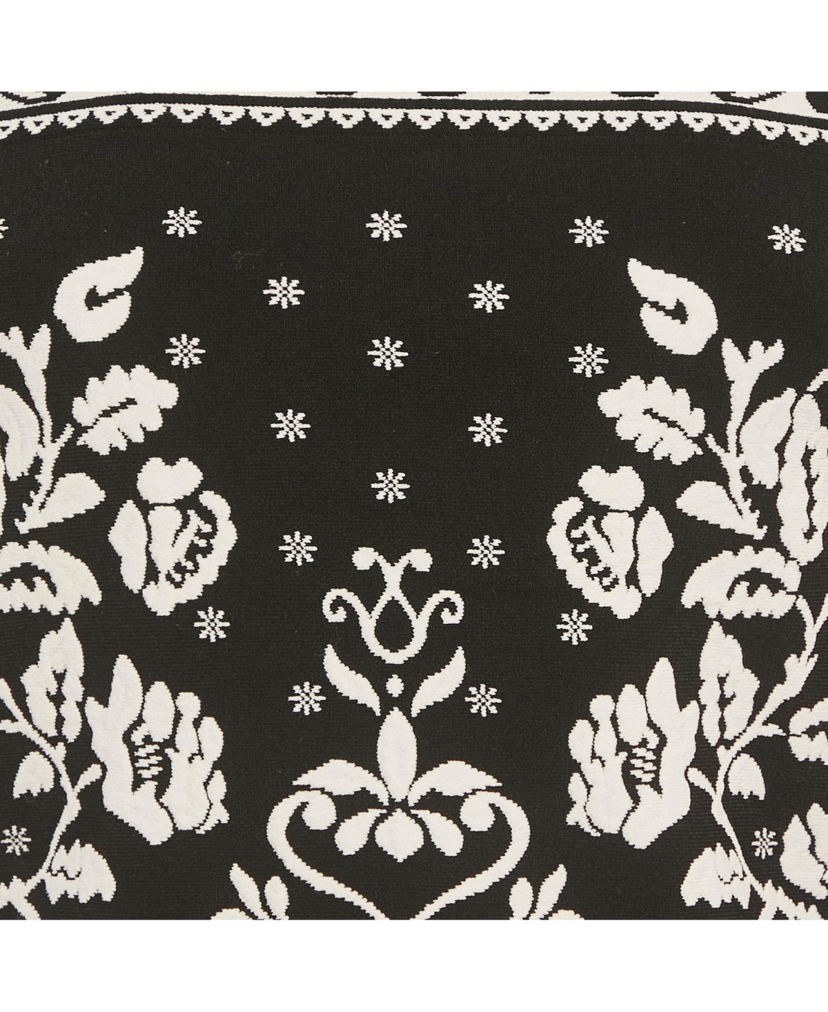 Pre-Owned Alexander Mcqueen Women's Floral Embossed Knit Crop Top