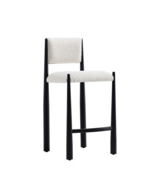 Lennor 37.4" Boucle Upholstered Counter Stool