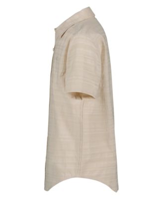 Boys' 8-20 Texture Stripe Woven Short-Sleeve Shirt