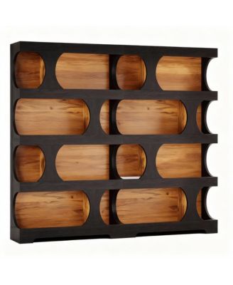 4-Shelf Asymmetrical Bookcase with Classic Design for Home Office