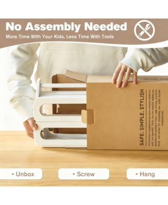 Solid Bamboo Wall Shelves