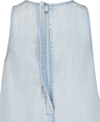 Girls' 7-16 Round Neck Sleeveless Dress