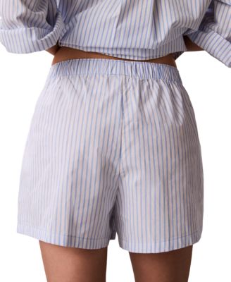 Women's Striped Pull-On Shorts