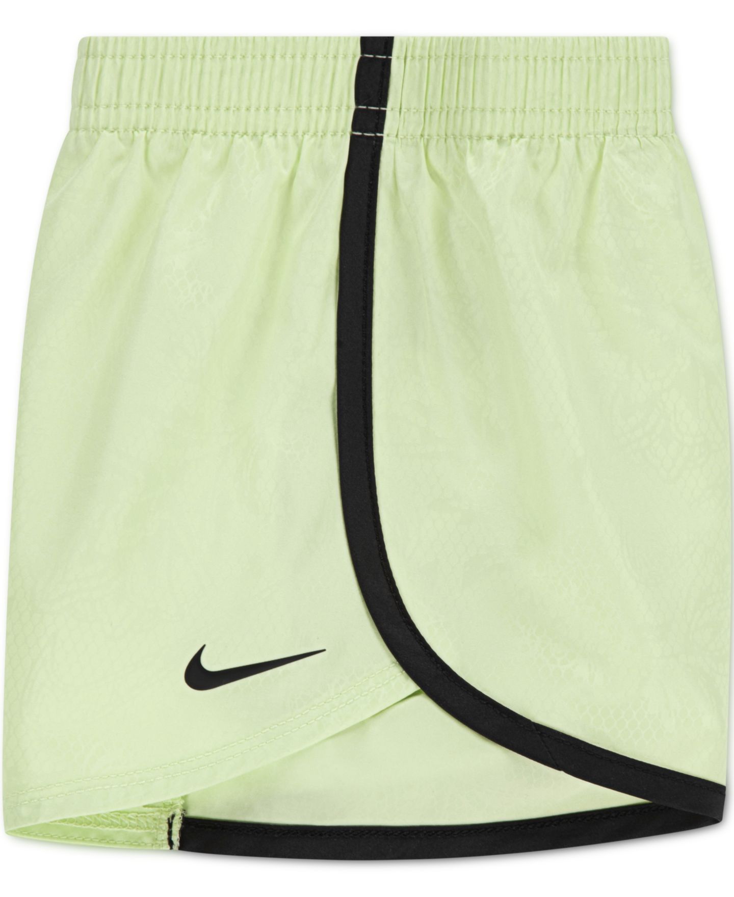 Комплект Nike Lace It Up Crewneck T-Shirt and Shorts, 2-Piece Set для девочек-малышей, цвет: Светлый лаймовый — фото 3