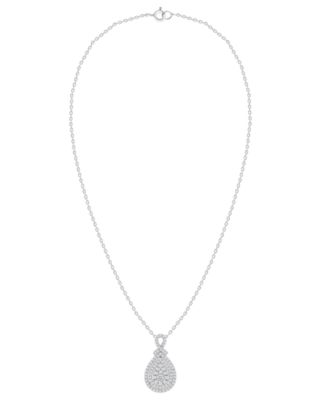 Diamond Pendant Necklace (1 ct. t.w.) Set in Sterling Silver 
