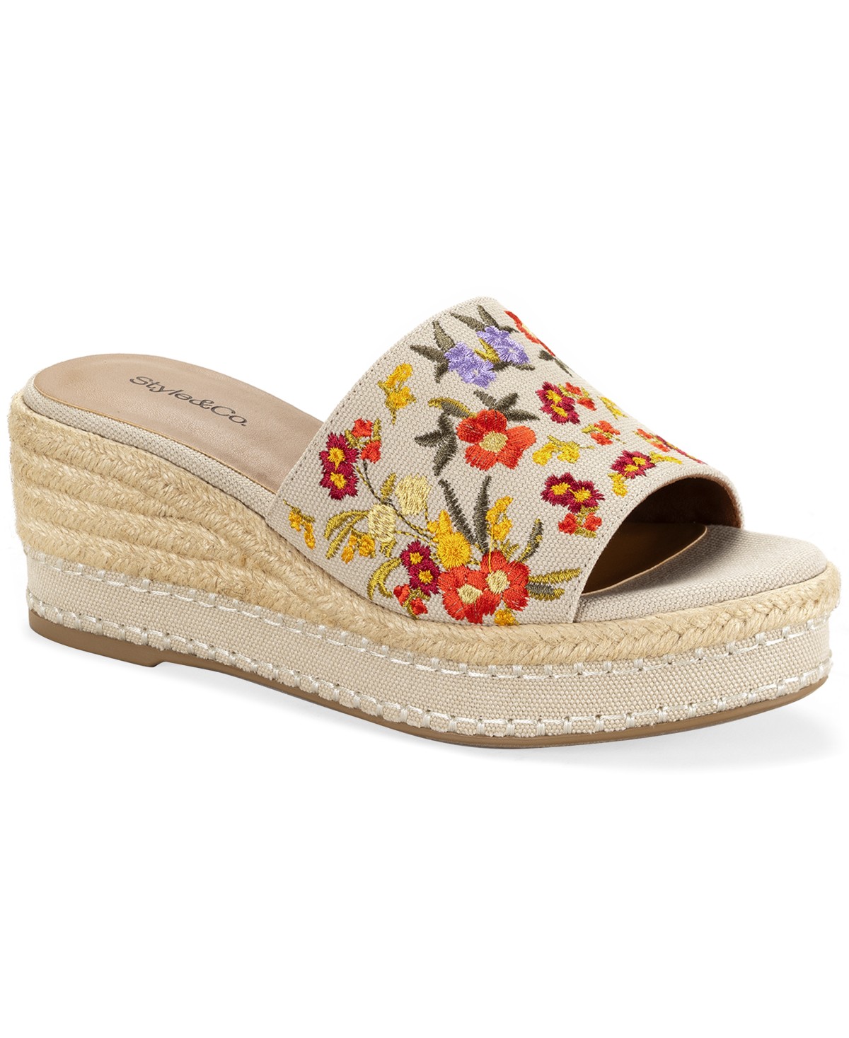 Женские сандалии Style & Co Women's Hayess Wedge Cushioned Sandals — фото 1