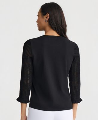 Women's Crewneck Pull-On Blouse