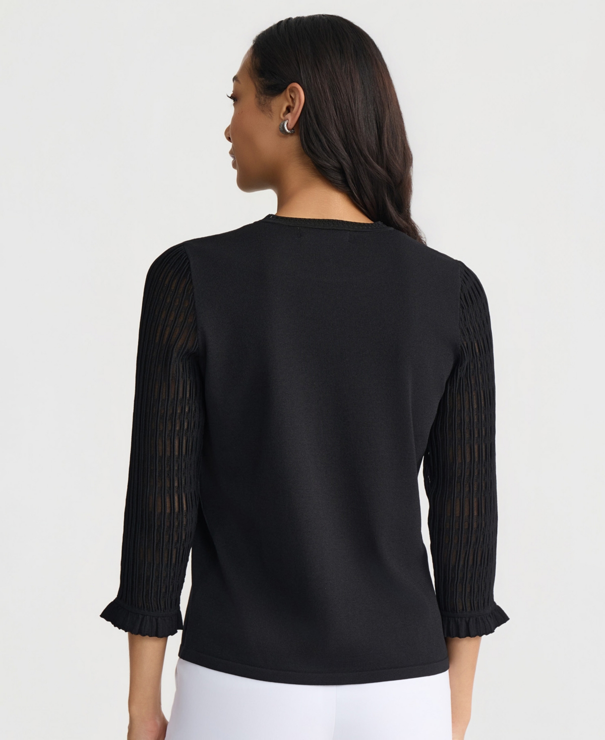 Kasper Women's Crewneck Pull-On Blouse