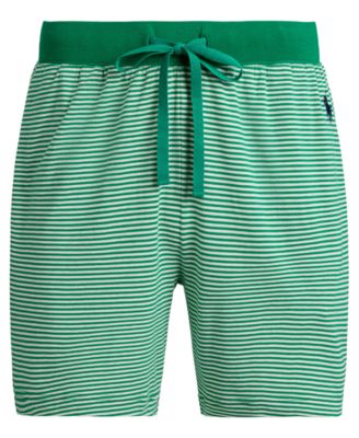 Men's Stripped Pattern Pajama Shorts