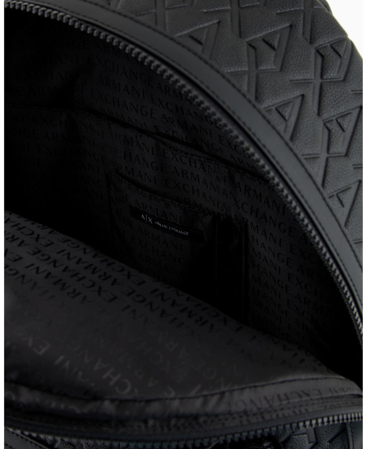 A|X Armani Exchange Men's Tonal All Over Logo Backpack