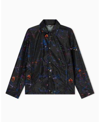 Men's Nylon Print Floral Jacket