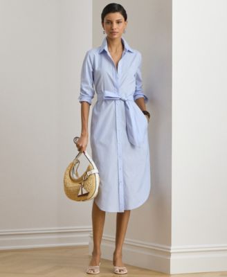 Petite Point Collar Shirt Dress