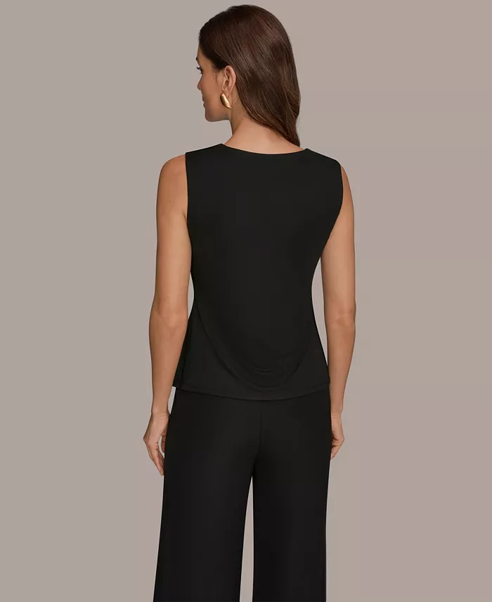Women's V-Neck Sleeveless Top - thumbnail 7