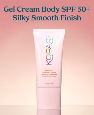 Sunglaze Body Gel Cream Sunscreen SPF 50+, 3.4 oz.