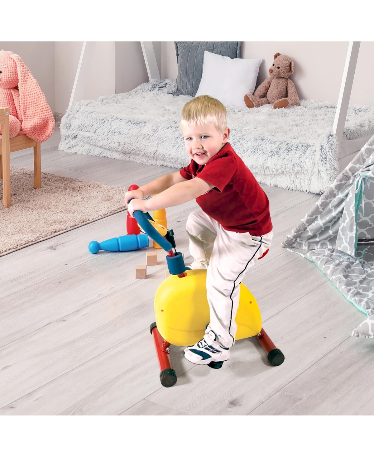 Fun & Fitness For Kids Non-Motorized Children's Stationary Exercise Happy Bike