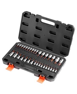 34-Piece Torx Bit Socket Set with Tamper-Proof & Standard Sizes