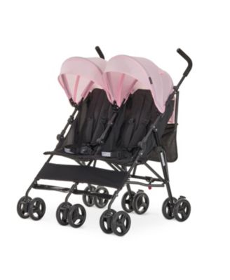 Baby Twin Venture Umbrella Stroller, Multi Backrest Positions, Adjustable & Removable Canopy Double Stroller, 360°Swivel Wheels with Locks