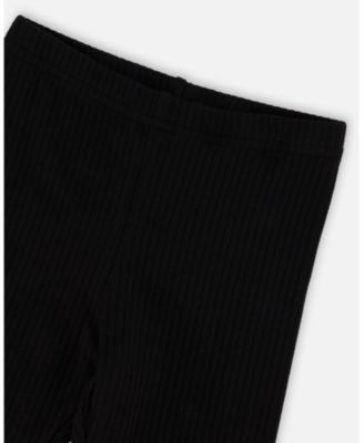 Baby Girls Rib Biker Leggings