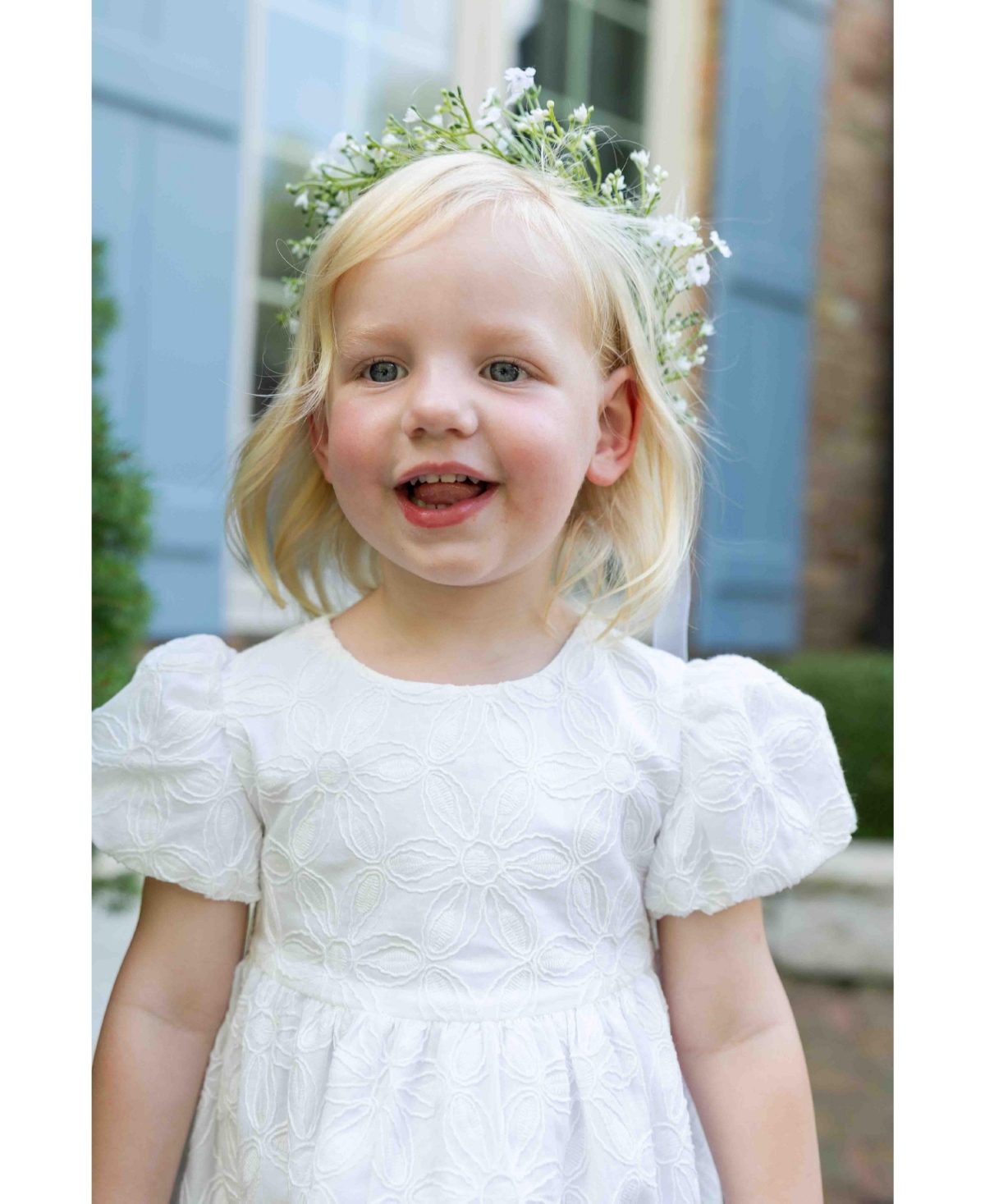 Florence Eiseman Little Girls Embroidered Floral Dress