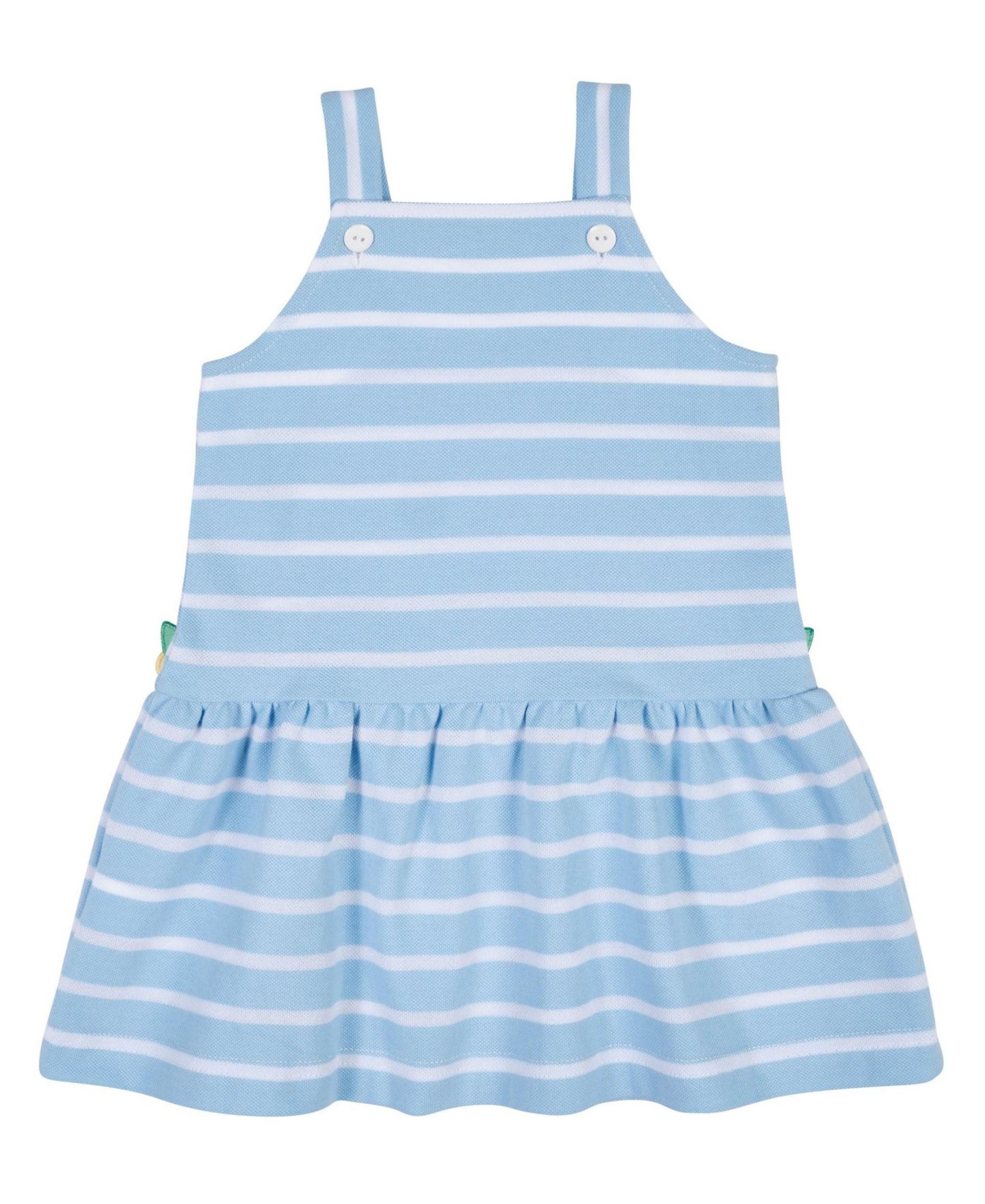 Платье Florence Eiseman Stripe Knit Dress With Mulitcolor Flowers для девочек — фото 3