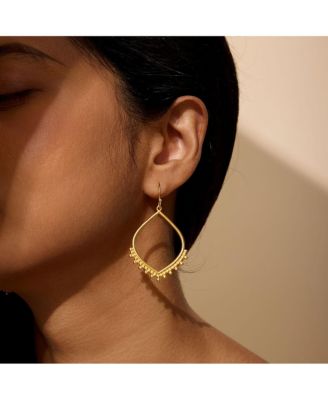 Open to Receive Lotus Petal Hoop Earrings