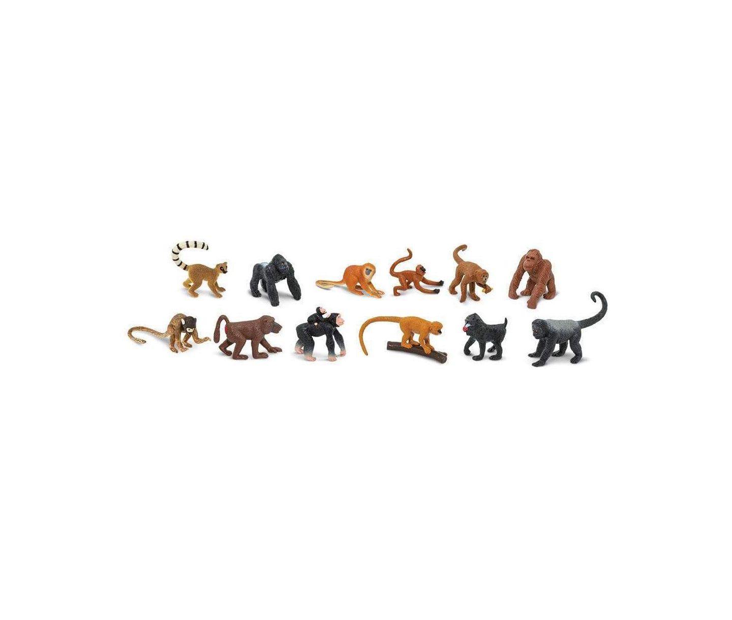 Детские фигурки Safari Monkeys and Apes Toob 12-Piece Figurine Set, от 3 лет — фото 3