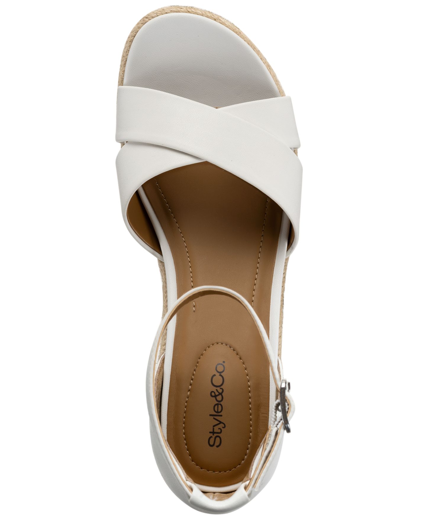 Женские сандалии Style & Co Theaa Espadrilles Wedge, цвет: Светлый серо-коричневый — фото 6