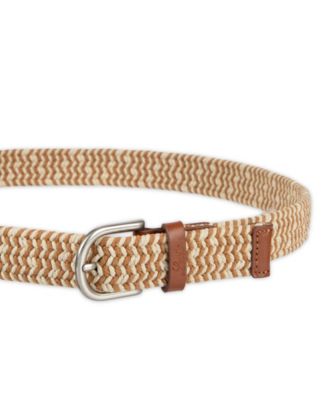 Women's Fully Adjustable Two-Tone Braided Rope Belt