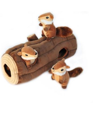 Plush Hide & Seek Dog Puzzle Toy with Squeaker – Interactive Chew for Small/Medium Dogs