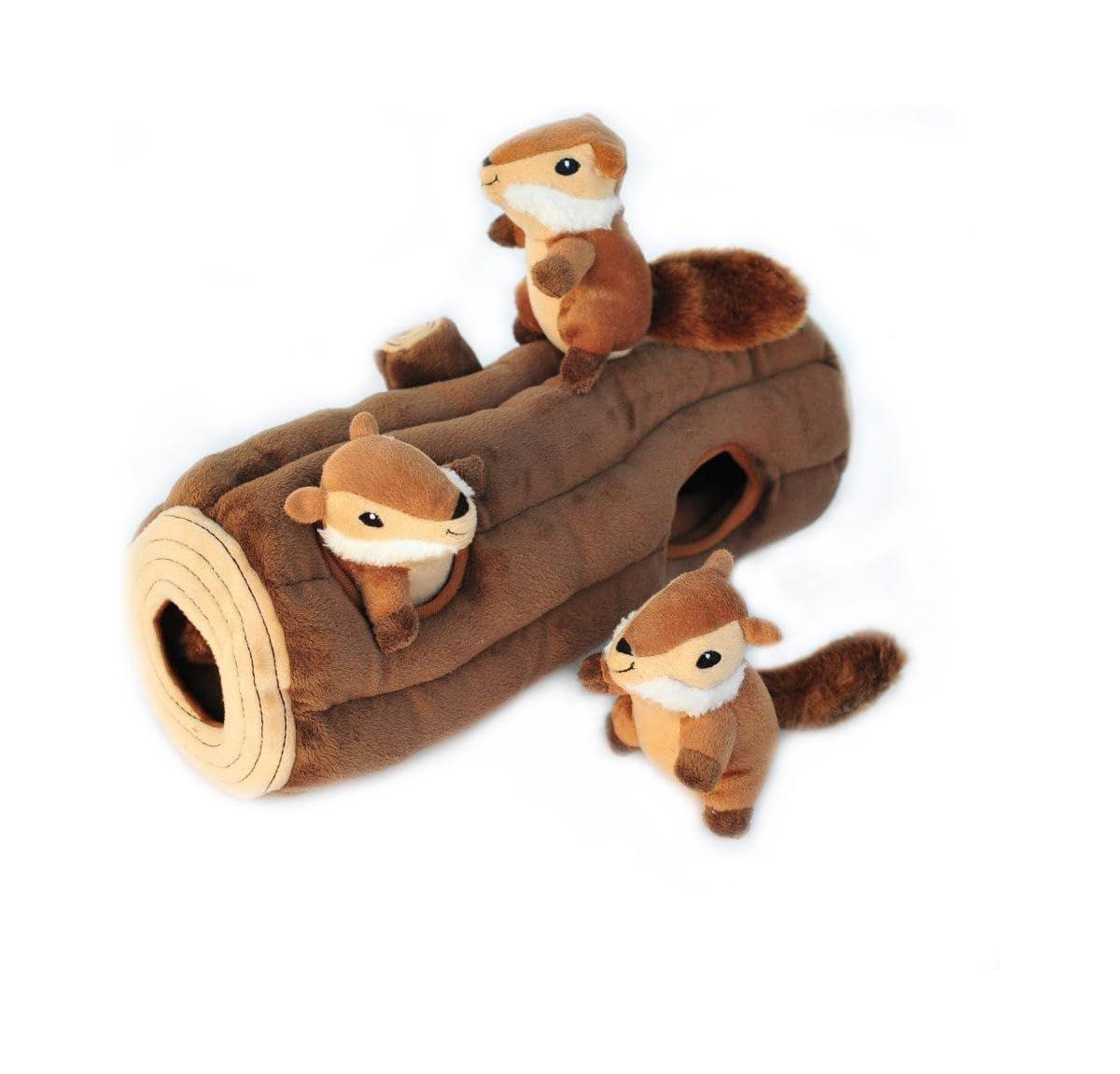 Aostirmotor Plush Hide & Seek Dog Puzzle Toy with Squeaker – Interactive Chew for Small/Medium Dogs