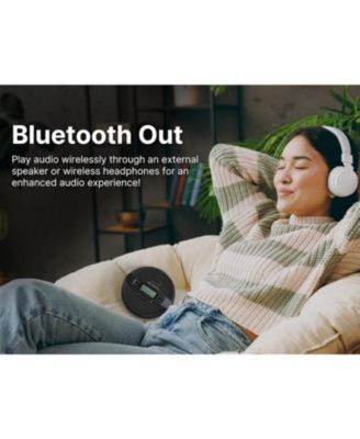 EPCD-2000 Portable Bluetooth CD Player with FM Radio and Built-in Speaker