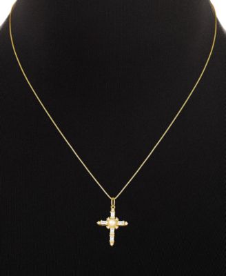 Gold Plated Cross Pendant Necklace