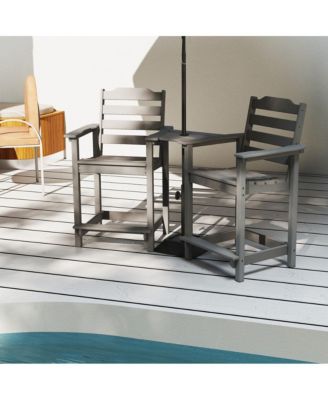 A set of 2 economical bar stools (including the table board)