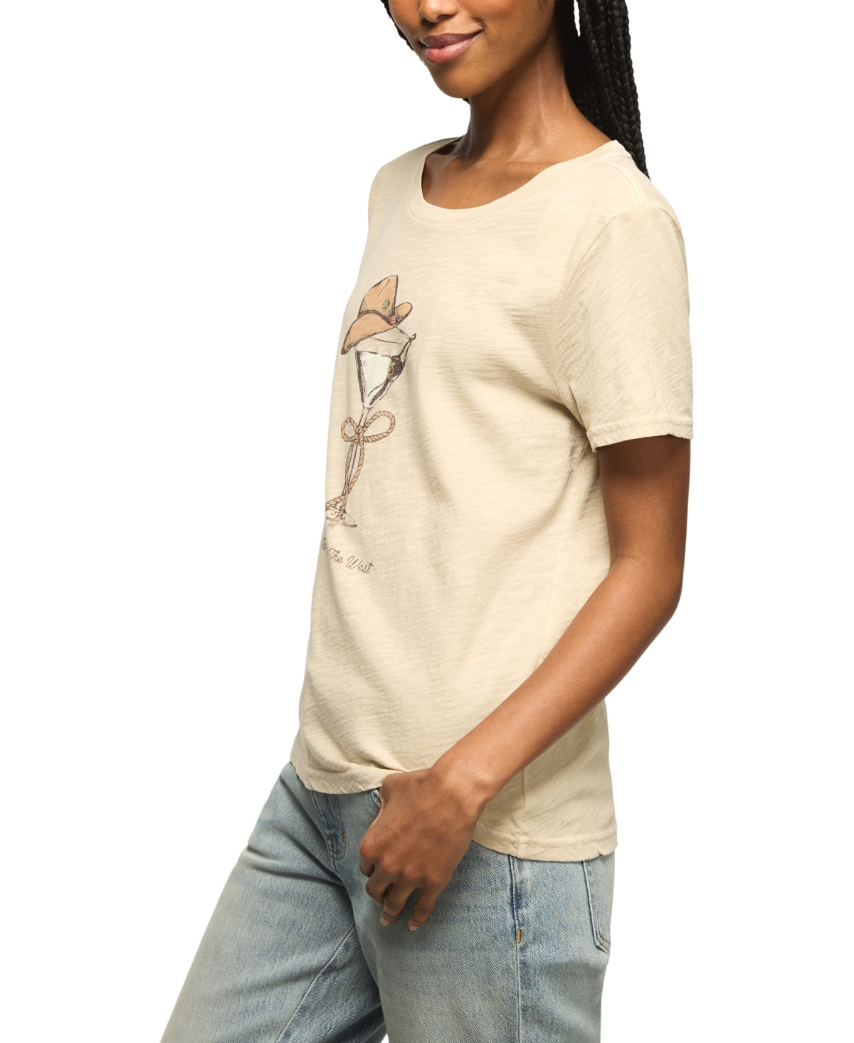 Lucky Brand Women's Cocktail Classic Crewneck T-Shirt