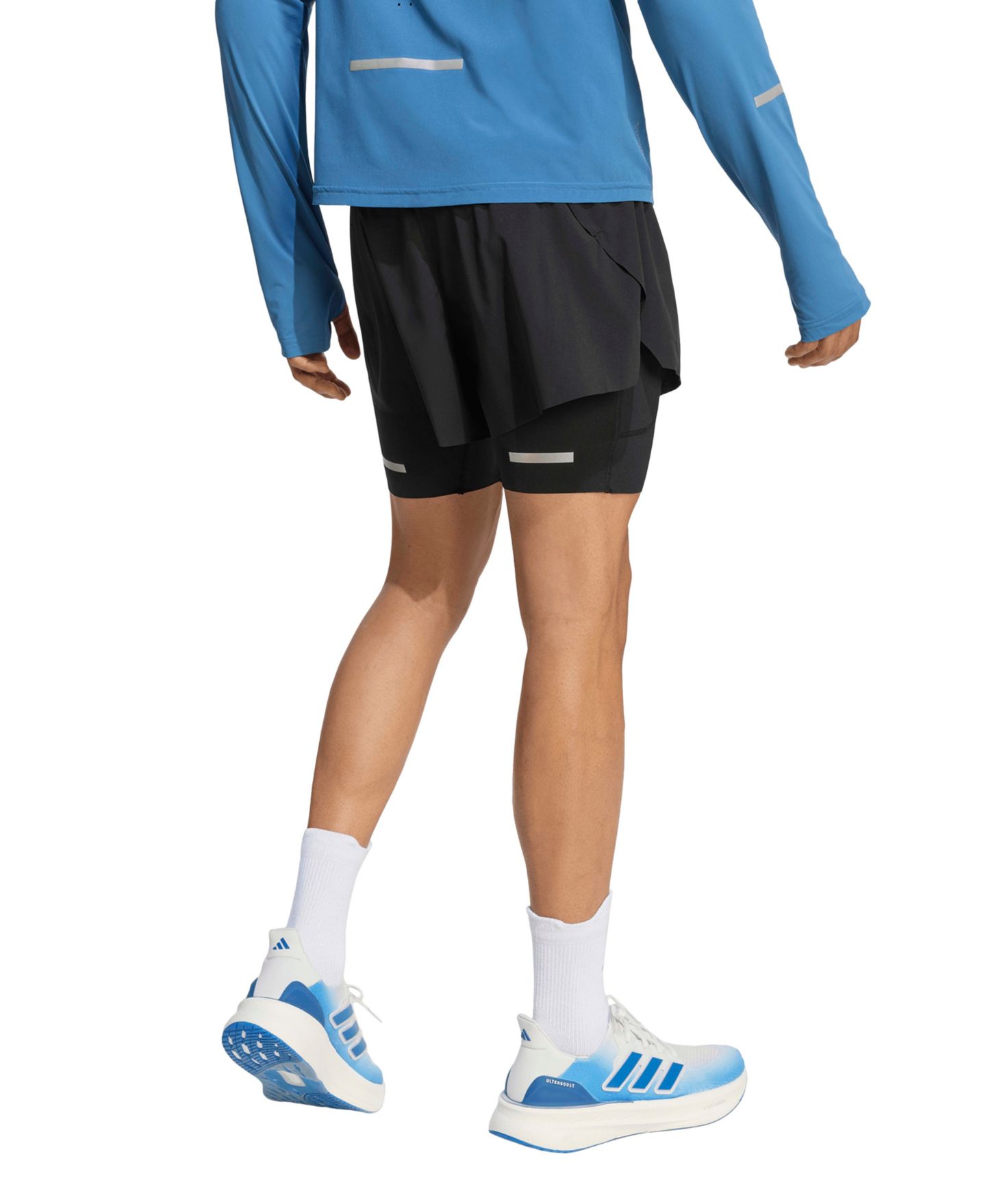 Мужские шорты adidas adi365 Climacool 2-in-1 Run, цвет: Чёрный — фото 3